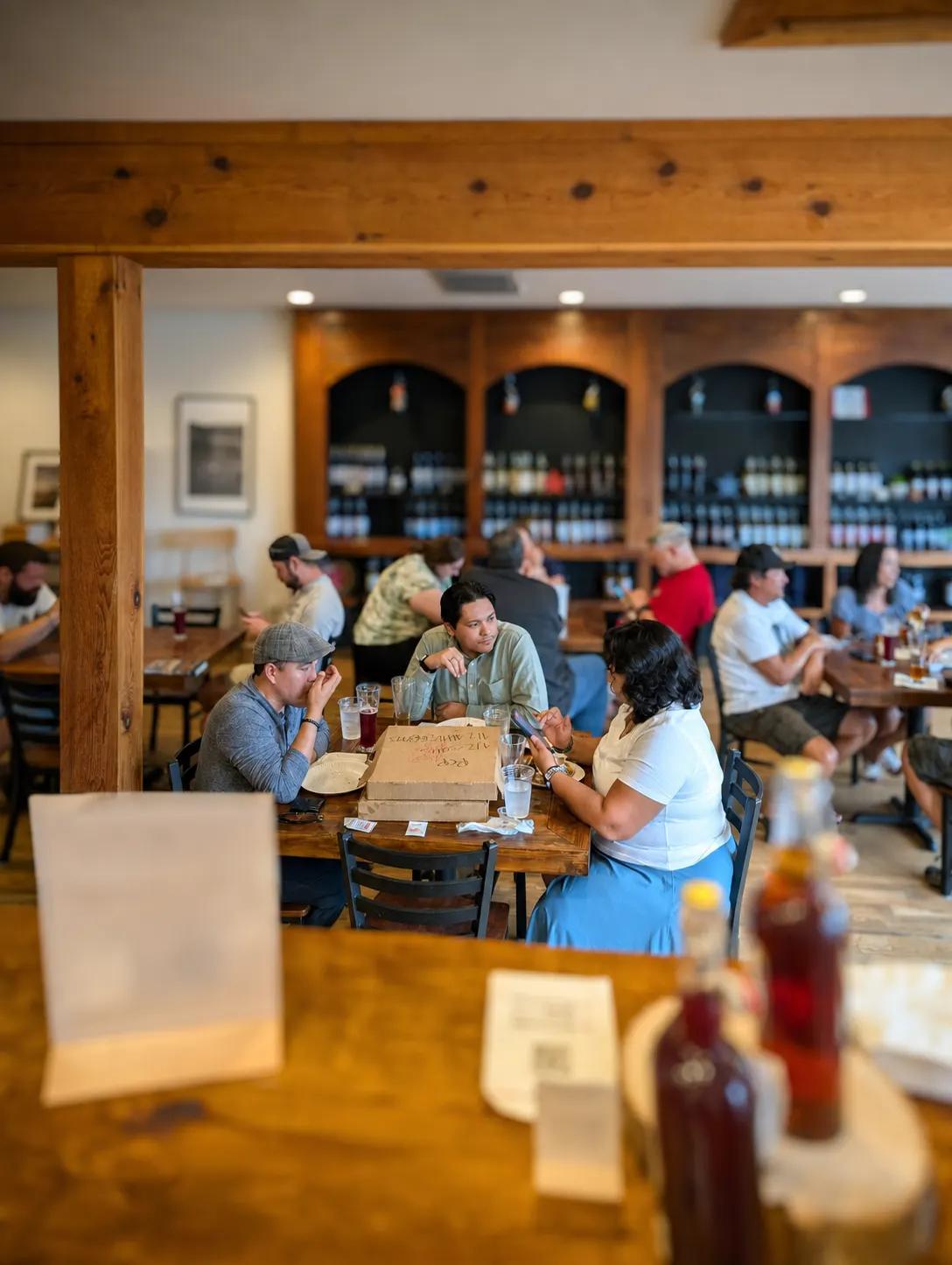 A busy afternoon in the tasting room